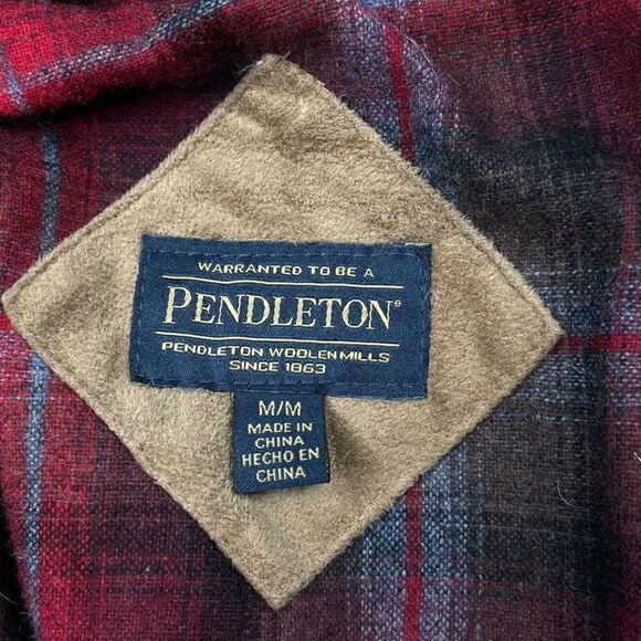 Pendleton Red Fuzzy Deep Pile Sherpa Jacket - Picture 5 of 16